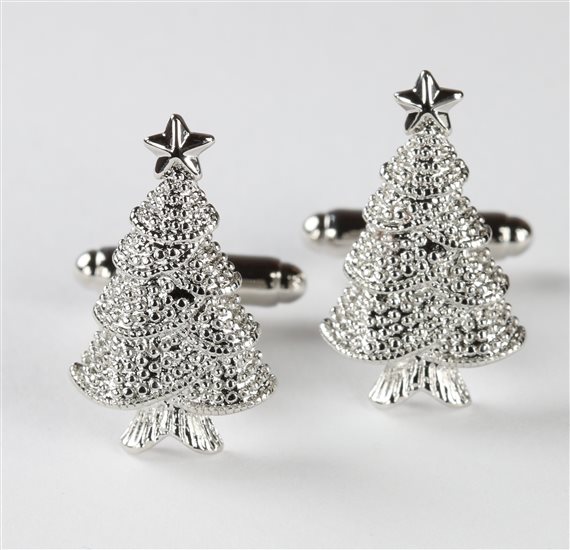 Boutons de Manchette Sapin de Noël