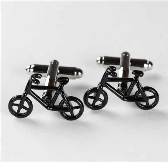 Boutons de Manchette Vélos Noirs