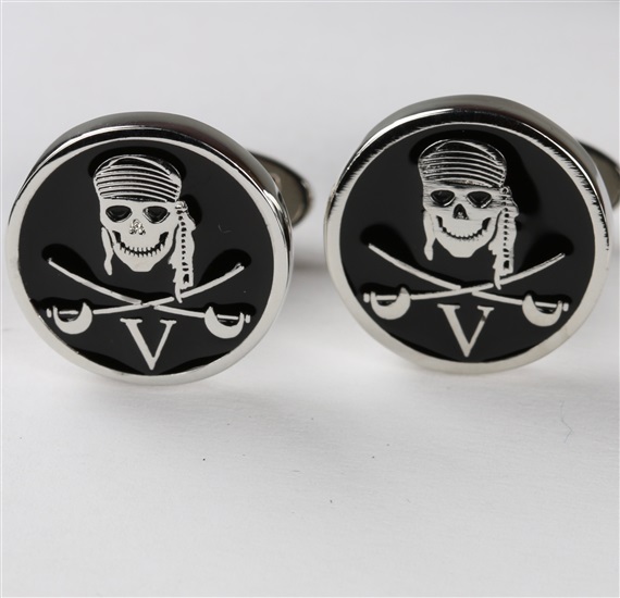 Boutons de Manchette Tête de mort (troisième)
