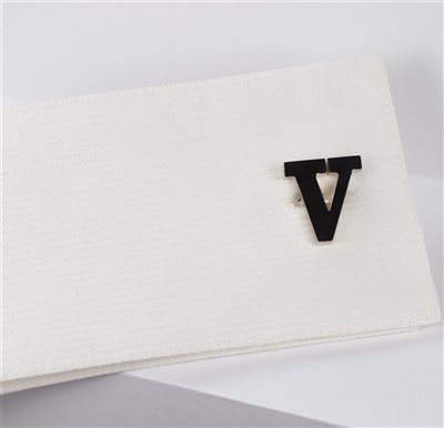 BOUTONS DE Manchette INITIALE V