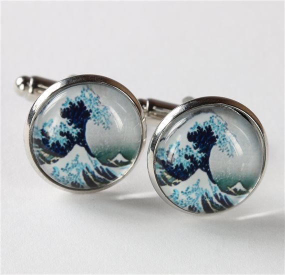 Boutons de Manchette "La Grande Vague"