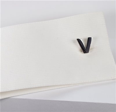 BOUTONS DE Manchette LETTRES V