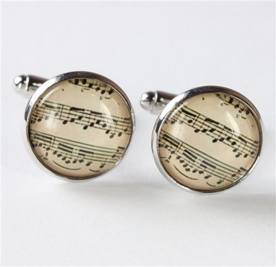 Boutons de Manchette Partition Musicale