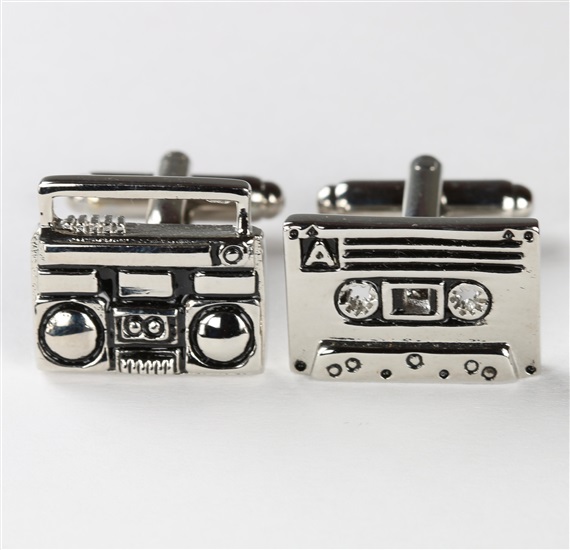 Boutons de Manchette Radio-cassette