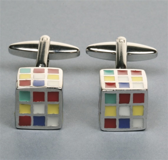 Boutons de Manchette Rubik Couleurs