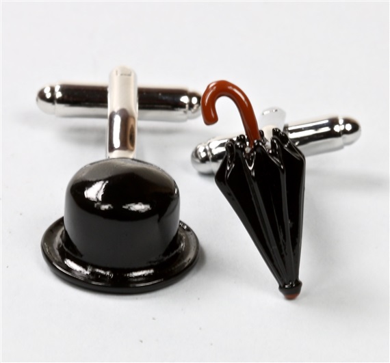 Boutons de Manchette Sherlock Holmes Noir