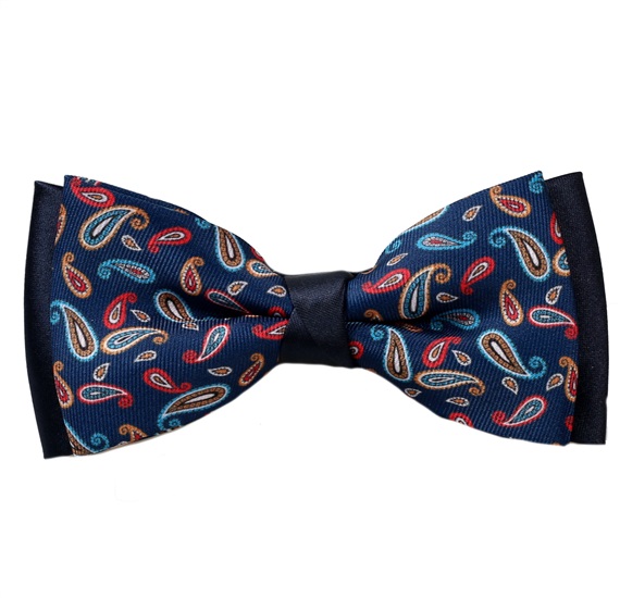 Noeud Papillon Bleu Marine Cachemire Couleurs