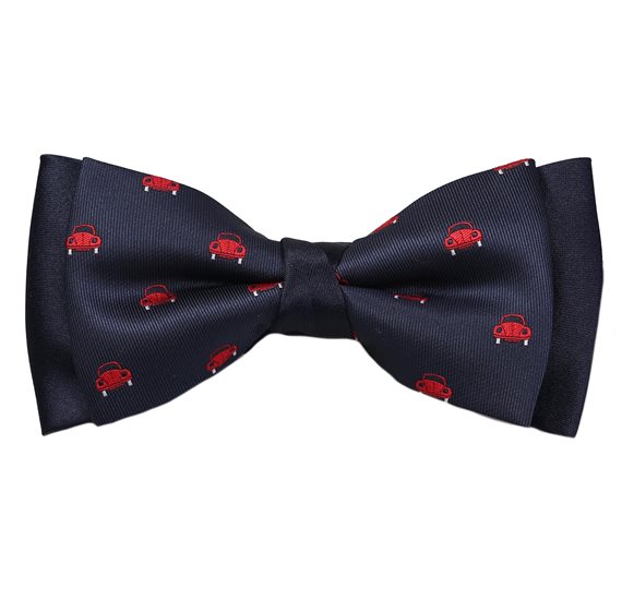 Noeud Papillon Bleu Marine Voitures Rouges
