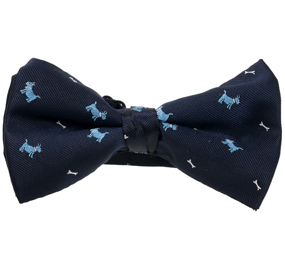 Noeud Papillon Bleu Marine Schnauzer Bleu Ciel