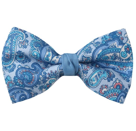 Noeud Papillon Bleu Paisley