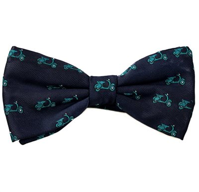 Noeud Papillon Bleu Vespa Verts