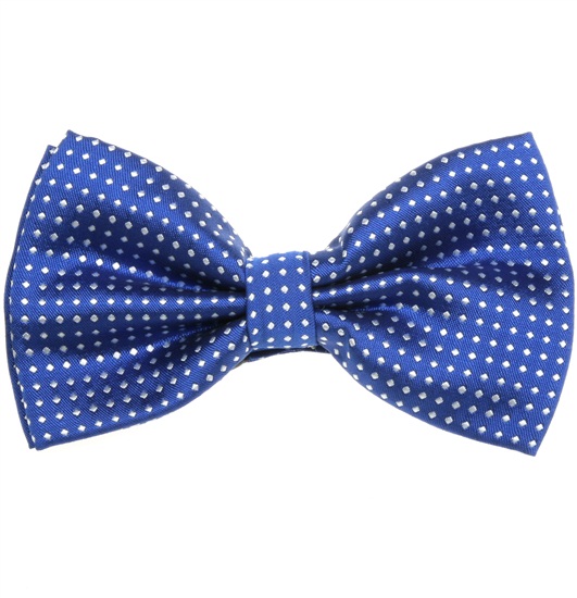 Noeud Papillon Bleu Ciel à Pois Blancs
