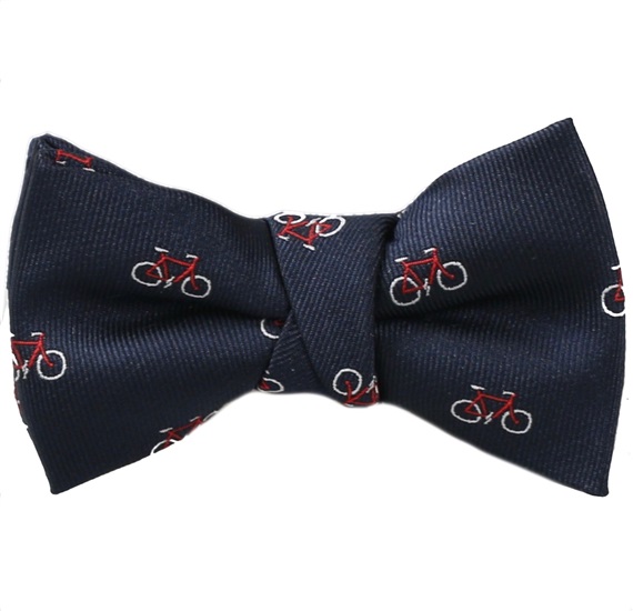 Noeud Papillon Bleu Bébé avec des Bicyclettes