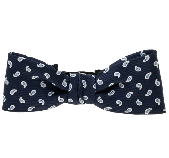 Noeud Papillon Bébé Bleu Marine Cachemire
