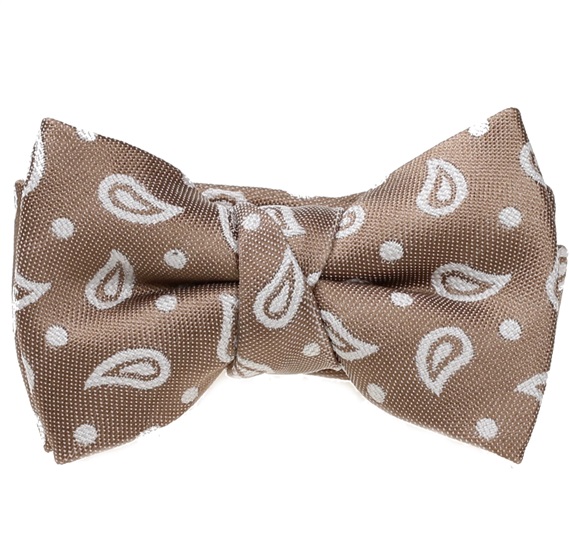 Noeud Papillon Bébé Beige Cachemire