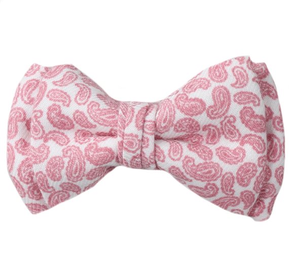 Noeud Papillon Bébé Rose Cachemire