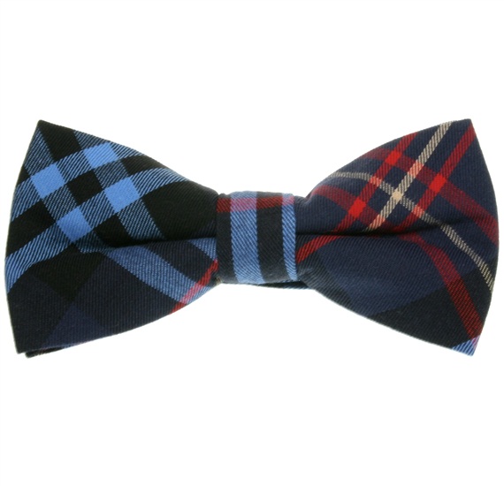 Noeud Papillon Carreaux Bleu Marine et Rouge