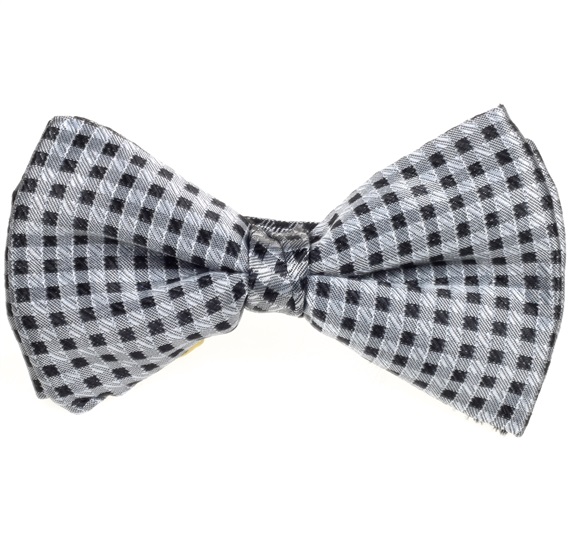 Noeud Papillon Carreaux Gris et Noirs