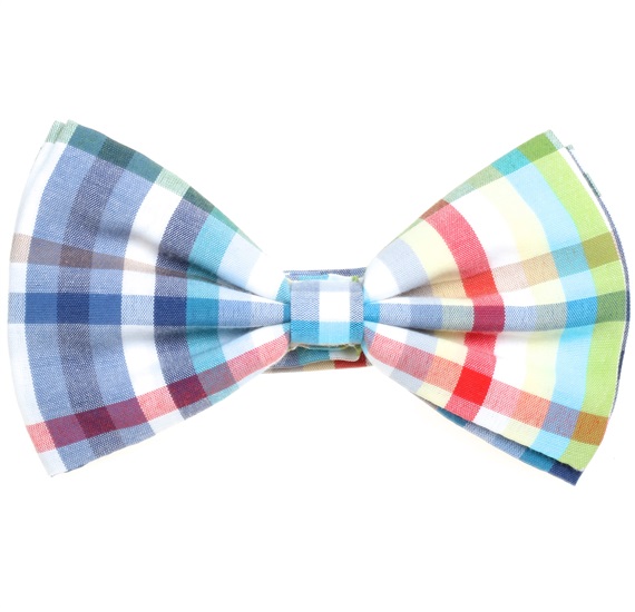 Noeud Papillon Carreaux Multicolores