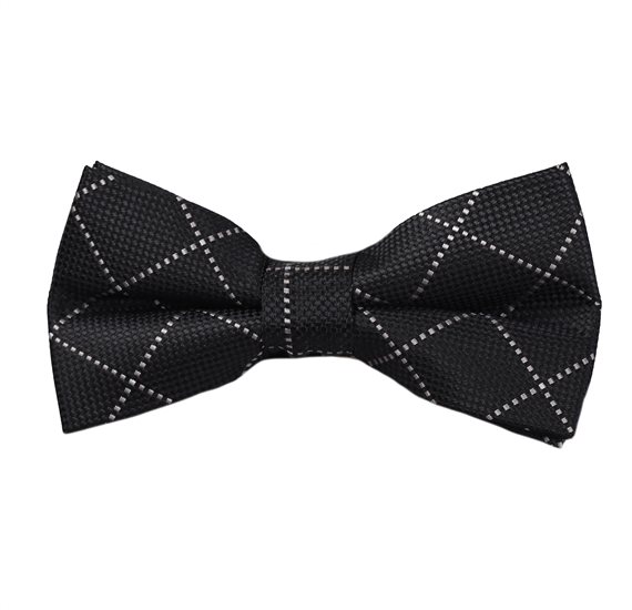 Noeud Papillon Carreaux Noir