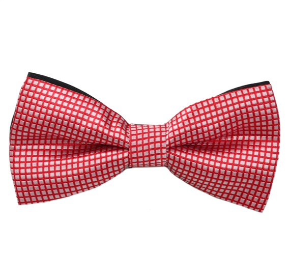 Noeud Papillon Carreaux Rouges et Blancs
