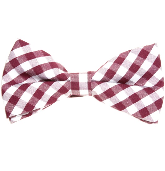 Noeud Papillon Vichy Bordeaux