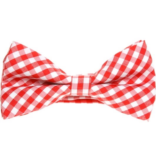 Noeud Papillon Vichy Rouge et Blanc