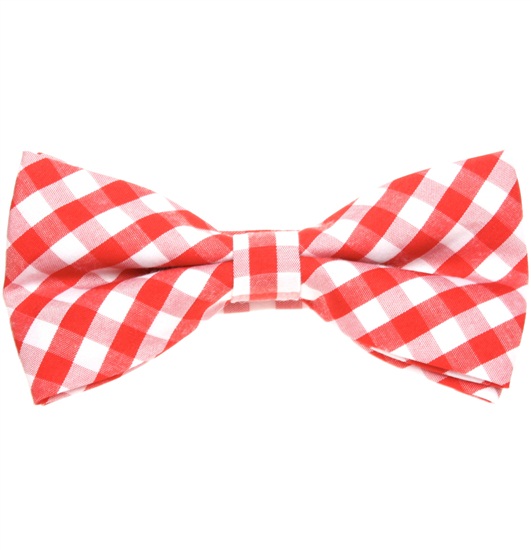 Noeud Papillon Carreaux Vichy Rouges