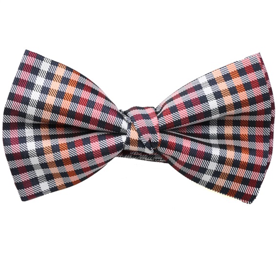 Noeud Papillon Carreaux Vichy Rouges et Noirs