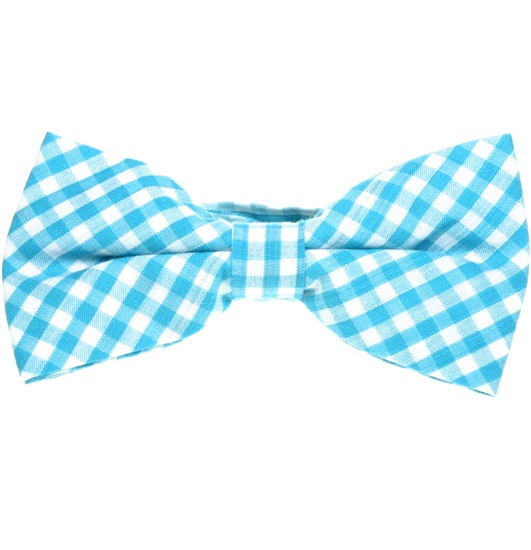 Noeud Papillon Carreaux Vichy Turquoise