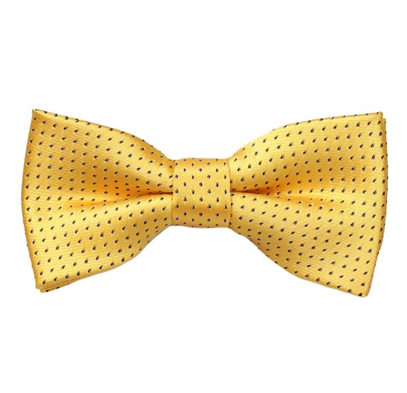 Noeud Papillon Enfant Jaune Pois Noirs