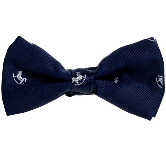 Noeud Papillon Enfant Bleu Marine Chevaux Blancs