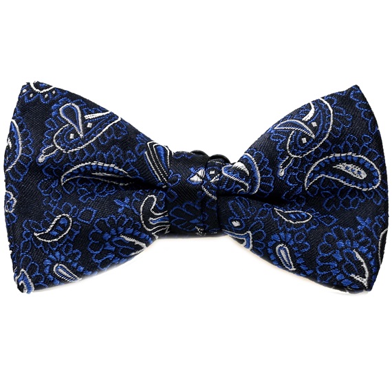 Noeud Papillon Enfant Bleu Marine Cachemire Bleu