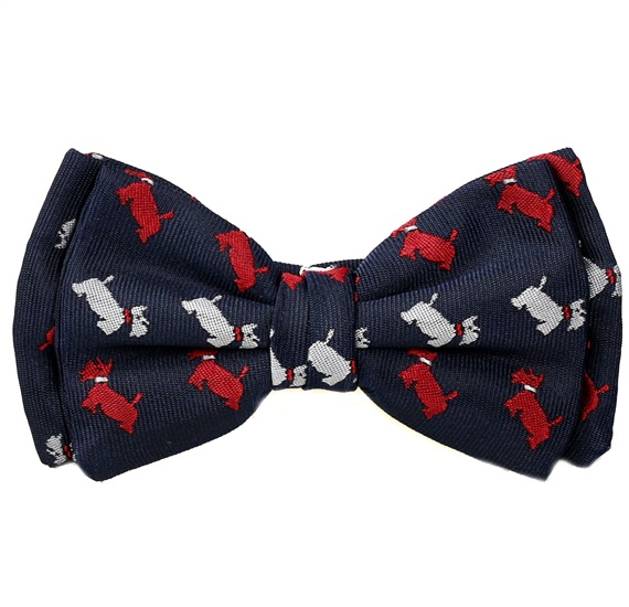 Noeud Papillon Enfant Bleu Marine avec Chiens