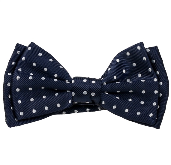 Noeud Papillon Enfant Bleu Marine À Pois