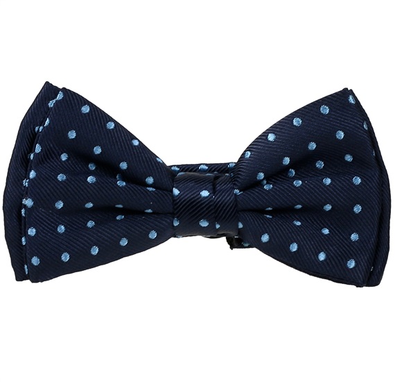 Noeud Papillon Enfant Bleu Marine Pois Ciel