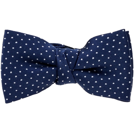 Noeud Papillon Enfant Bleu Pois Blancs