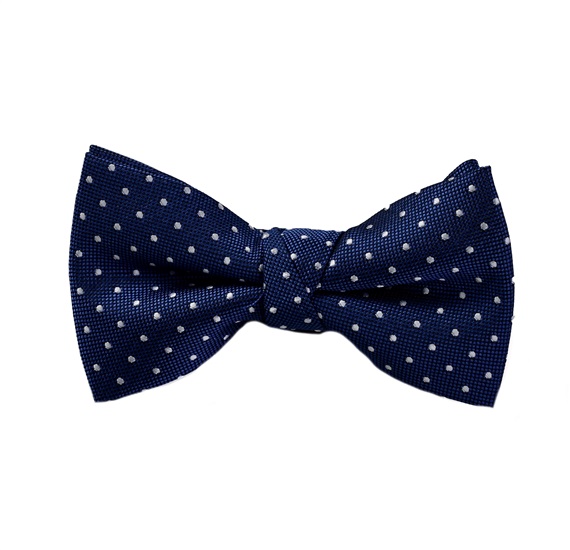 Noeud Papillon Enfant Bleu à Pois Blancs