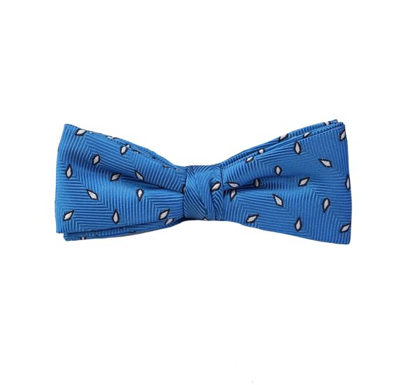 Noeud Papillon Enfant Bleu Royal Feuilles