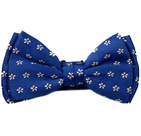 Noeud Papillon Enfant Bleu Ciel avec Marguerites