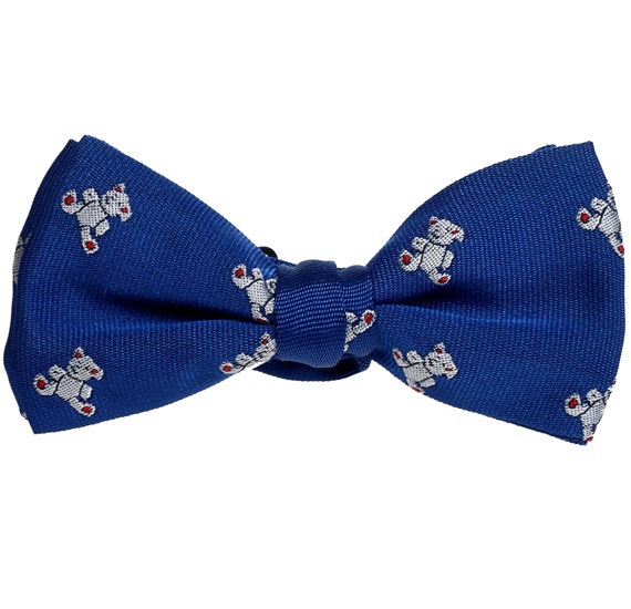 Noeud Papillon Enfant Bleu Ciel avec Ours Blancs
