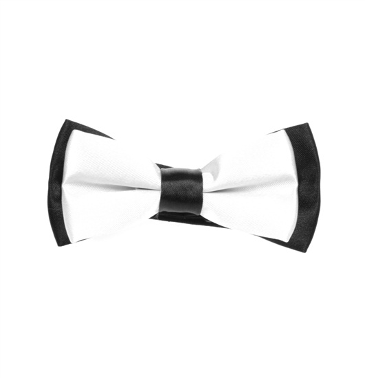Noeud Papillon Enfant Bicolore Noir et Blanc