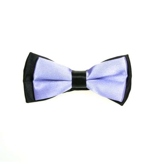 Noeud Papillon Enfant Bicolore Noir et Mauve