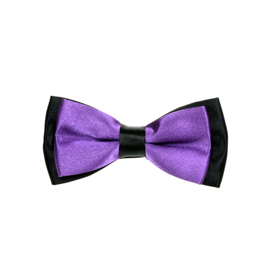 Noeud Papillon Enfant Bicolore Noir et Violet