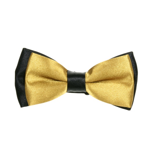 Noeud Papillon Enfant Bicolore Noir et Ocre