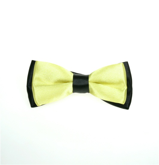 Noeud Papillon Enfant Bicolore Noir et Vert Lime