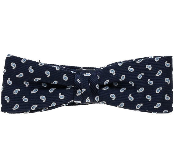 Noeud Papillon Enfant Cachemire Bleu Marine