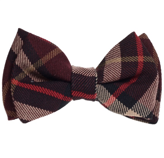 Noeud Papillon Enfant Carreaux Écossais Marron