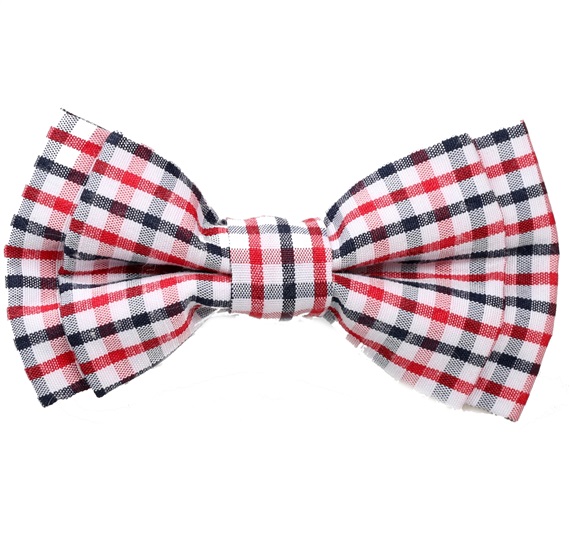 Noeud Papillon Enfant Vichy Blanc, Rouge et Noir