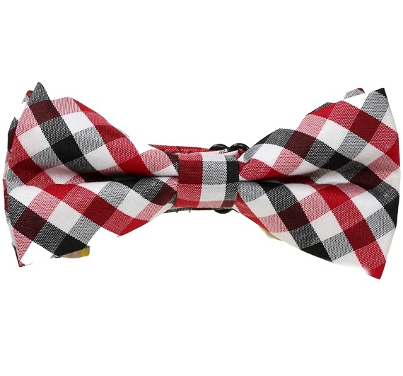 Noeud Papillon Enfant Vichy Noir et Rouge